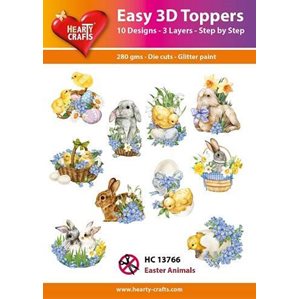 Easy 3D - Toppers - Glitter - Easter Animals