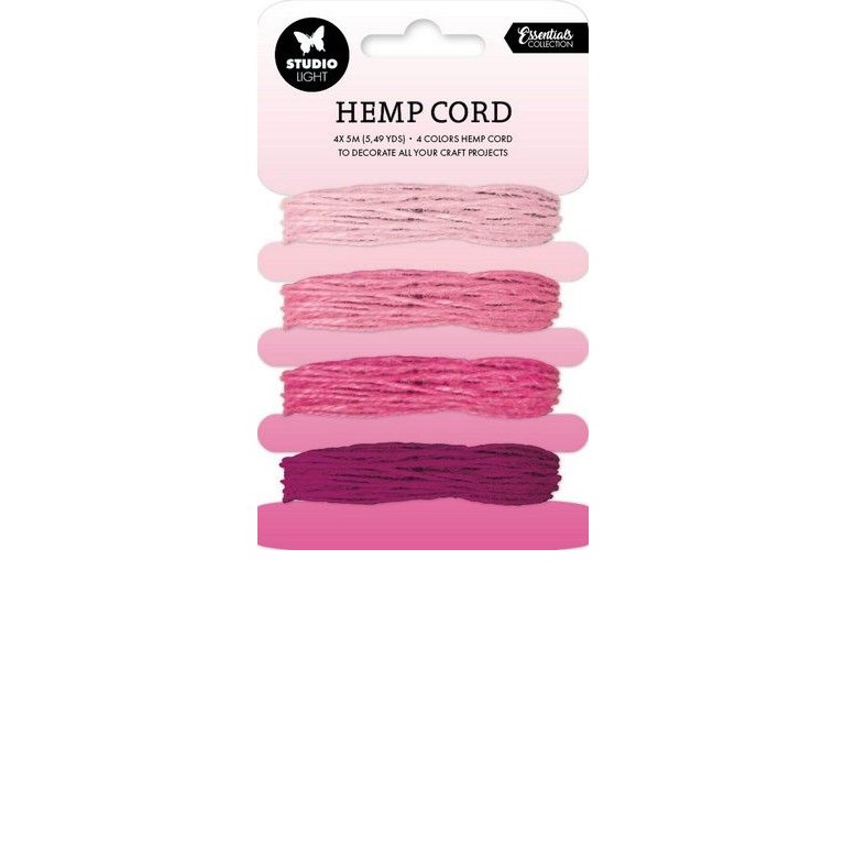 Hemp Cord - Shades of Pink