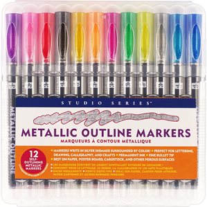 Metallic Outline Marker Set - 12st
