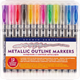 Metallic Outline Marker Set - 12st