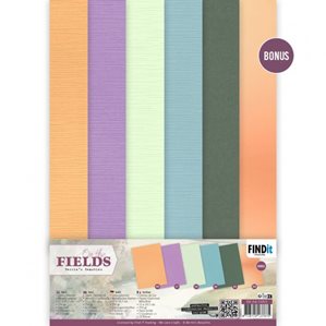 Cardstock - Mixade färger - A4 - On the Fields
