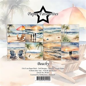 Scrapbookingpapper - 15x15cm - Beachy