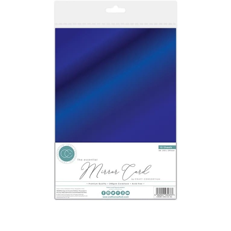 Metallisk Cardstock - A4 - 10st - Blue