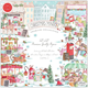 Pappersblock - 30x30cm - Christmas Market - 30st