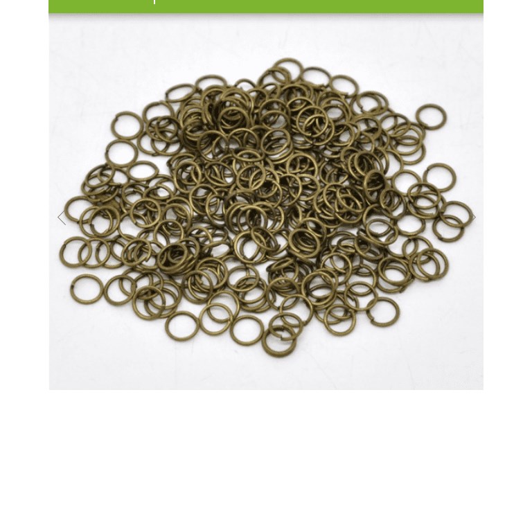 Ringar - Jump rings - Antikguld - 50st