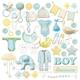 Scrapbookingpapper - 30x30cm - Cute Baby