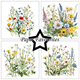 Scrapbookingpapper - 15x15cm - Wild Flowers