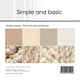 Scrapbookingpapper - 15x15cm - Soft and natural textures