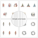 Scrapbookingpapper - 15x15cm - Christmas, Christmas, Christmas