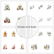 Scrapbookingpapper - 15x15cm - Christmas, Christmas, Christmas