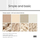 Scrapbookingpapper - 30x30cm - Soft and natural textures