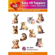 Easy 3D - Toppers - Glitter - Birthday Animals