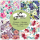 Scrapbookingpapper - 15x15cm - Flowerpot