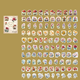 Stickers - Svampar & Blommor - 100st