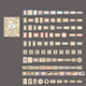 Stickers - Etiketter i vintagestil - 100st