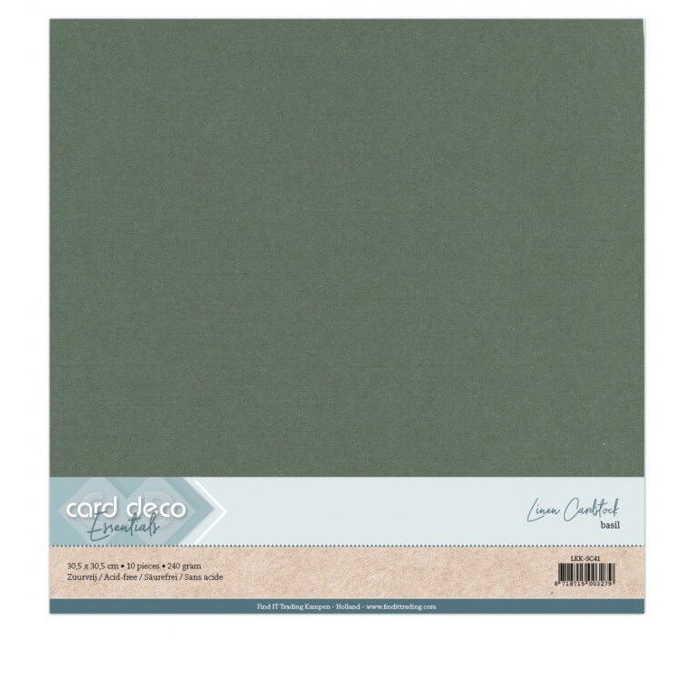 Cardstock - 30x30 cm - Basil - 10st