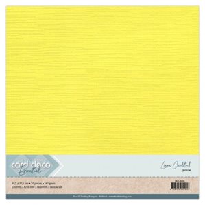 Cardstock - 30x30 cm - Gul - 10st