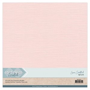 Cardstock - 30x30 cm - Ljus rosa - 10st