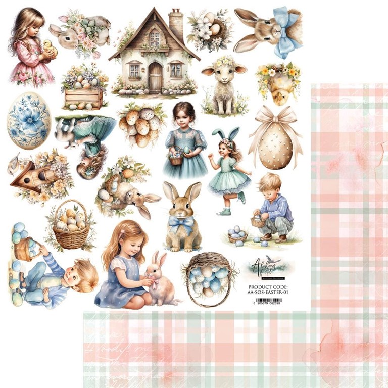 Klippark - 30x30cm - Soul of Spring  Easter