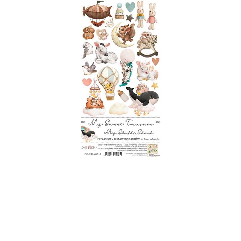 12st klippark - My Sweet Treasue - Extras Set