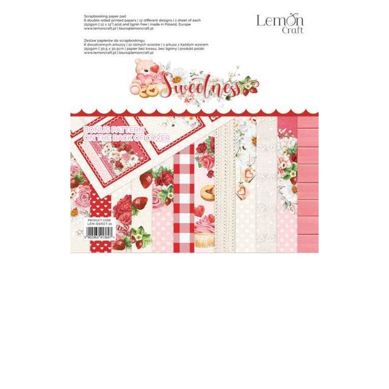 Scrapbookingpapper - 30x30cm - Sweetness