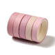 Washitejp - Enfärgade - Rosa - 10mm breda - 5st rullar