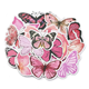 Stickers - Fjärilar - Rosa - 50st
