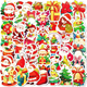 Stickers - Färgglada julmotiv - 50st