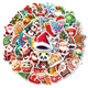 Stickers - Glada julmotiv - 50st