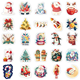 Stickers - Lekfulla julmotiv - 50st