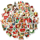 Stickers - Mixade julmotiv - 50st