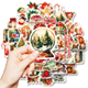 Stickers - Mixade julmotiv - 50st