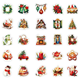 Stickers - Mixade julmotiv - 50st