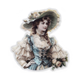 Stickers - Damer i vintagestil - Vita toner
