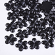 Rhinestones - Blommor - Svarta - 50st