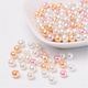Glaspärlor - Rosa & Creme Mix - 200st  - 6mm