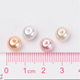 Glaspärlor -  Rosa & Creme Mix - 100st  - 8mm