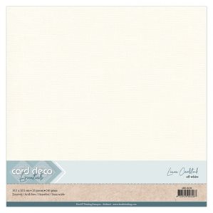 Cardstock - 30x30 cm - Off White - 10st