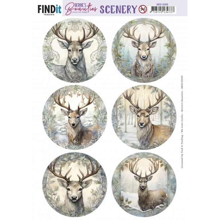 Push Out Sceenery - Berries Beauties - Deer Round