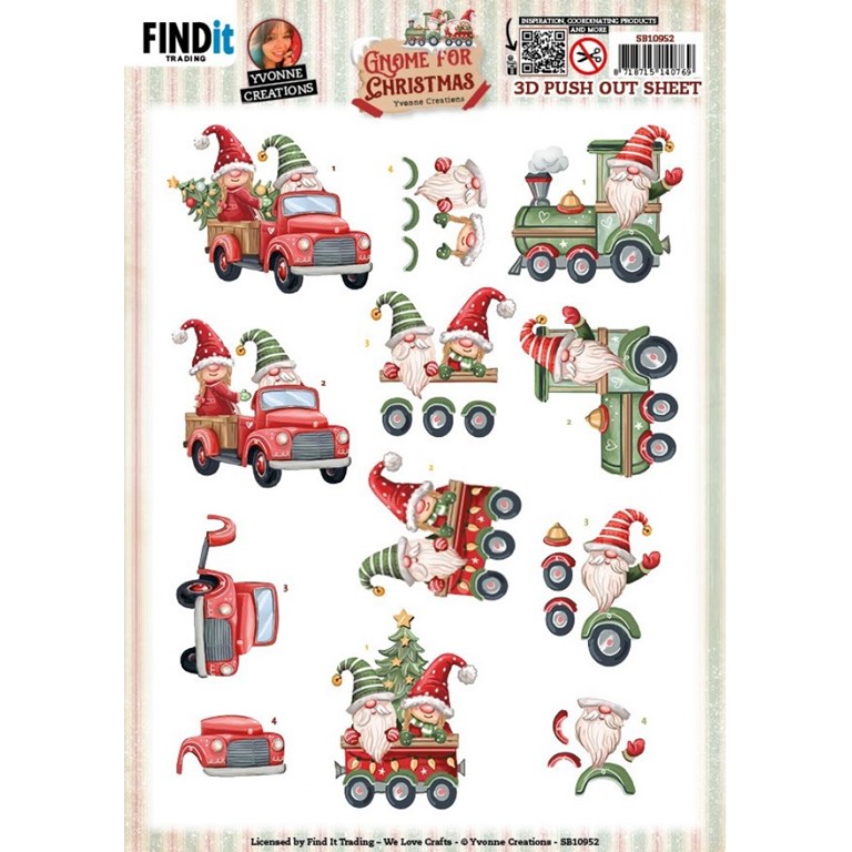Push Out 3D - Gnome for Christmas - Gnome Transport
