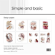 Scrapbookingpapper - 30x30cm - Organic Shapes