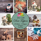Pappersblock - DIXI Craft - Toppers Mixade julmotiv - 9x9cm