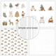 Scrapbookingpapper - 15x15cm - Kids Christmas