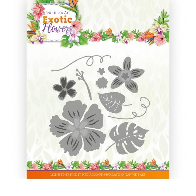 Jeanines Art Dies - Exotic Flowers - Flowers and Leafs