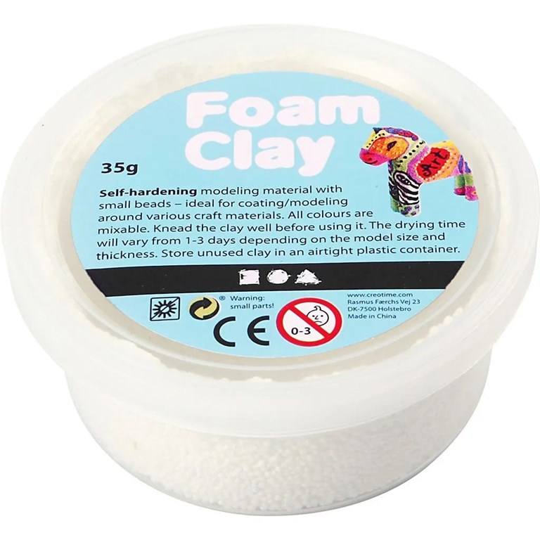 Foamball Clay - Vit - 35g