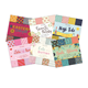 Stort paket med scrapbookingpapper - 6st pappersblock - 15x15cm