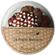Mixade pappersblommor - 24st - Browns