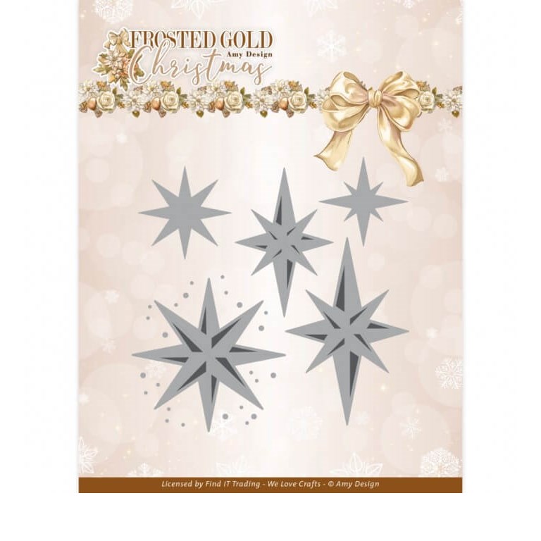 Amy Design Dies - Frosted Gold Stars
