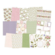 Scrapbookingpapper - 15x15 cm - Stitched with Love