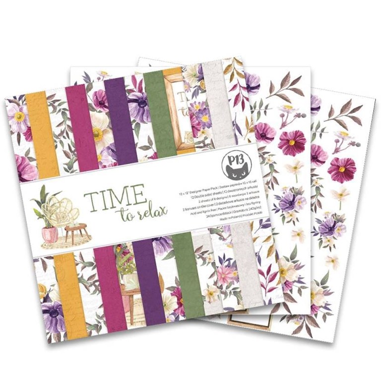 Scrapbookingpapper - 30x30 cm - Time to Relax